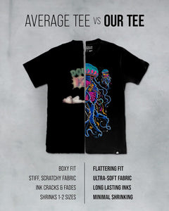 Push through Mens Graphic Tee - Cool Novelty Design Crewneck T Shirts for Guys (Navy, 3X-Large).