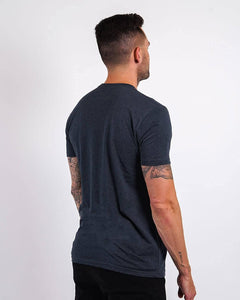 Push through Mens Graphic Tee - Cool Novelty Design Crewneck T Shirts for Guys (Navy, 3X-Large).