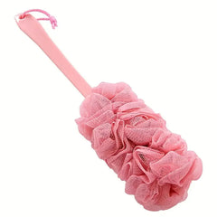Long Handle Bath Brush and Loofah for Shower Use