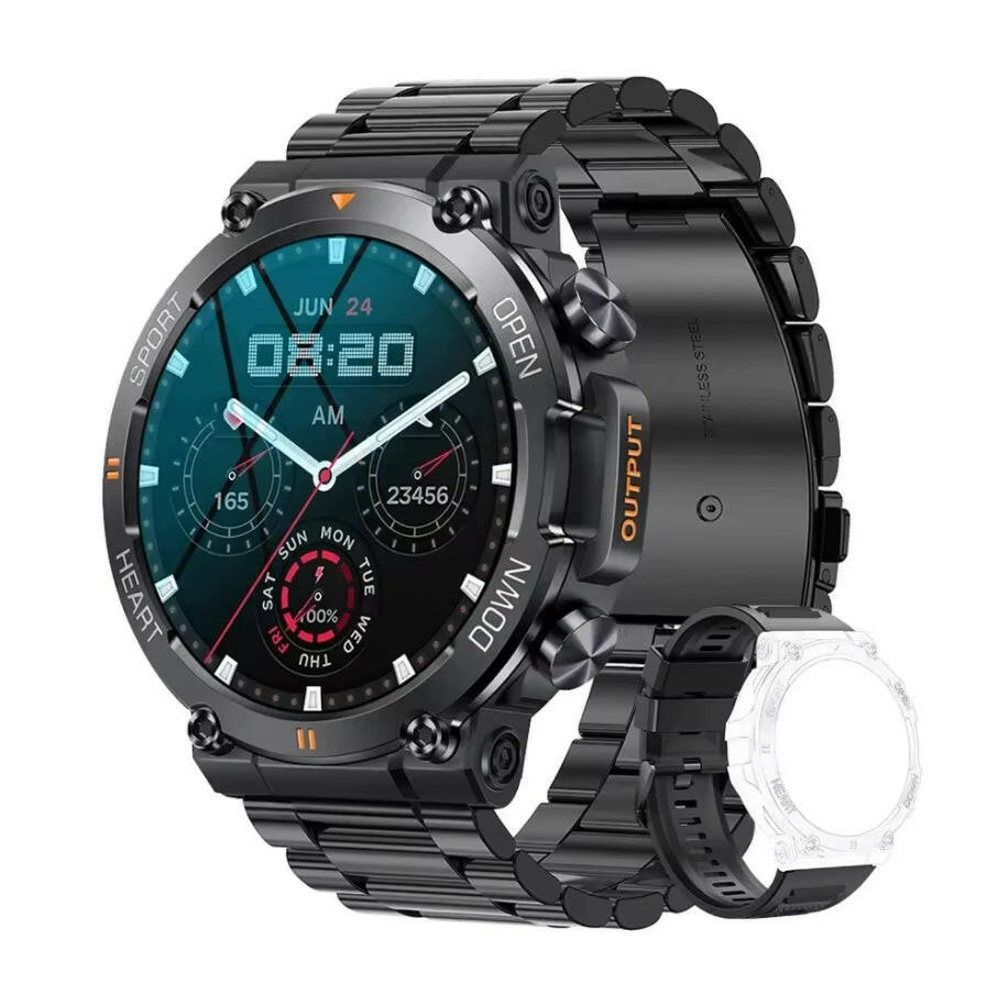 K56Pro Smart Watch for Men Heart Rate Blood Bluetooth Sport 400Mah Long Standby 1.39 Inch 360*360 HD Screen Outdoors Smartwatch.