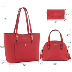 3PCS Purses Set for Women Tote Bag Handbag Wallet Set Shoulder Satchel Bags Crossbody Bags.