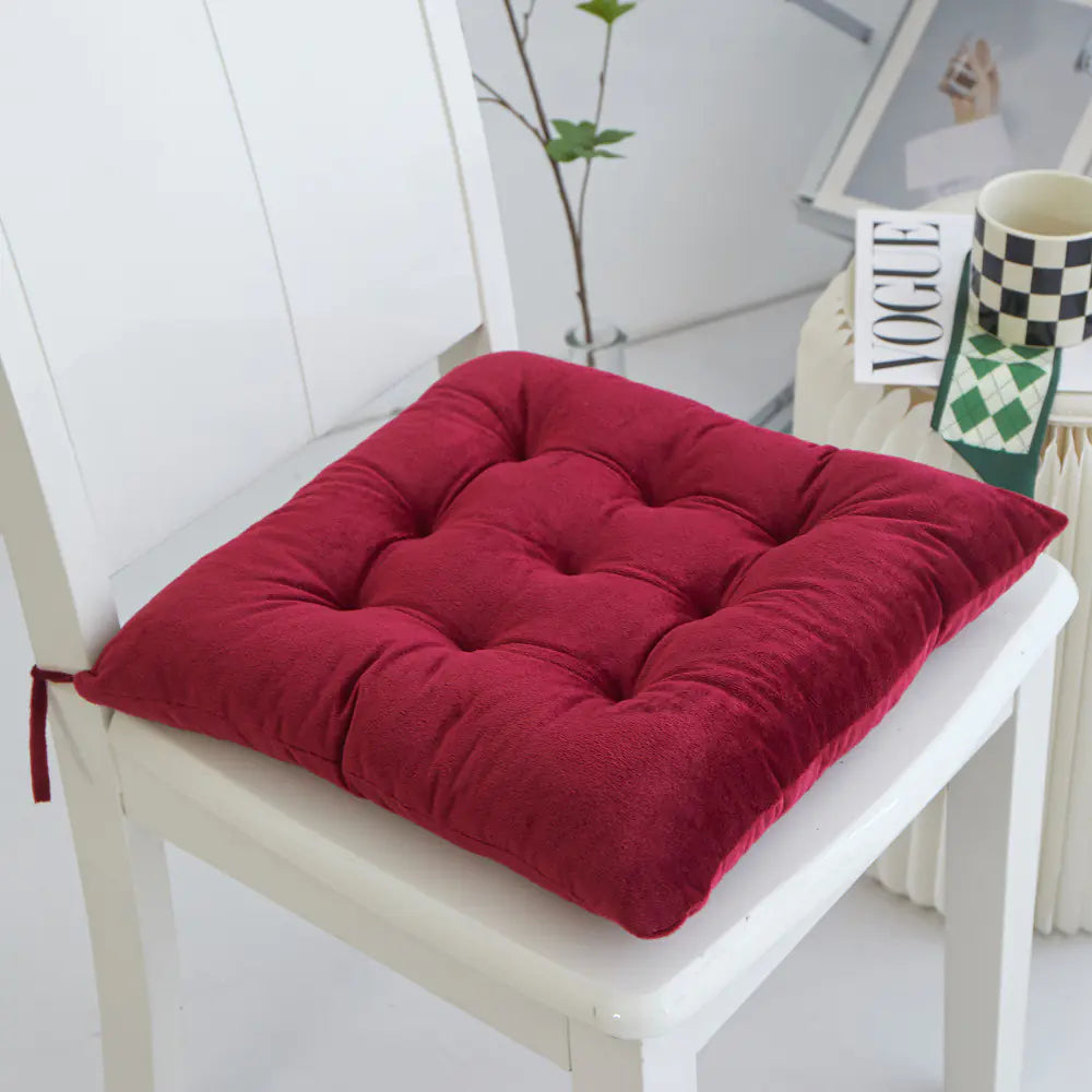 Thick Crystal Velvet Cushion for Office Chair or Sofa