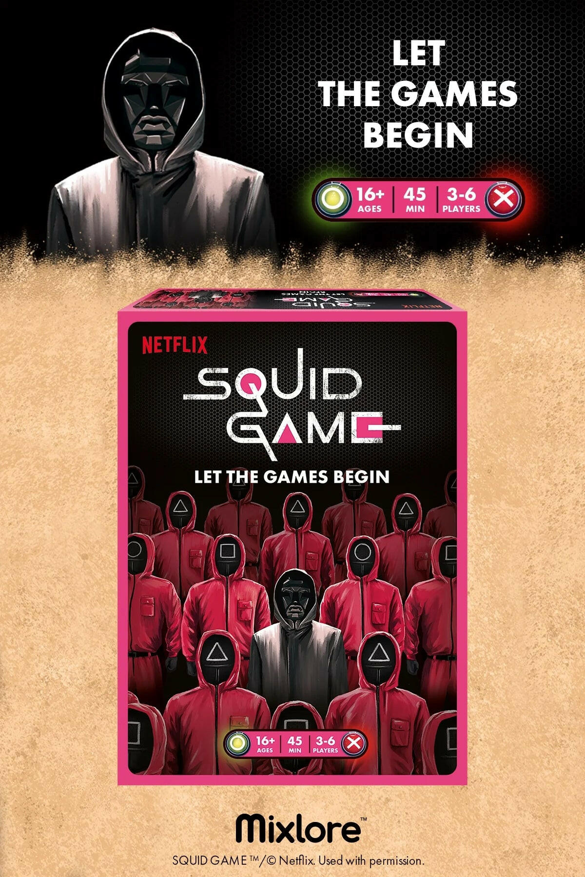 Netflix Squid Game Competitive Board Game for Ages 16 and Up, from.
