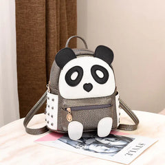 Trendy Cute Women's Backpack - Panda Design