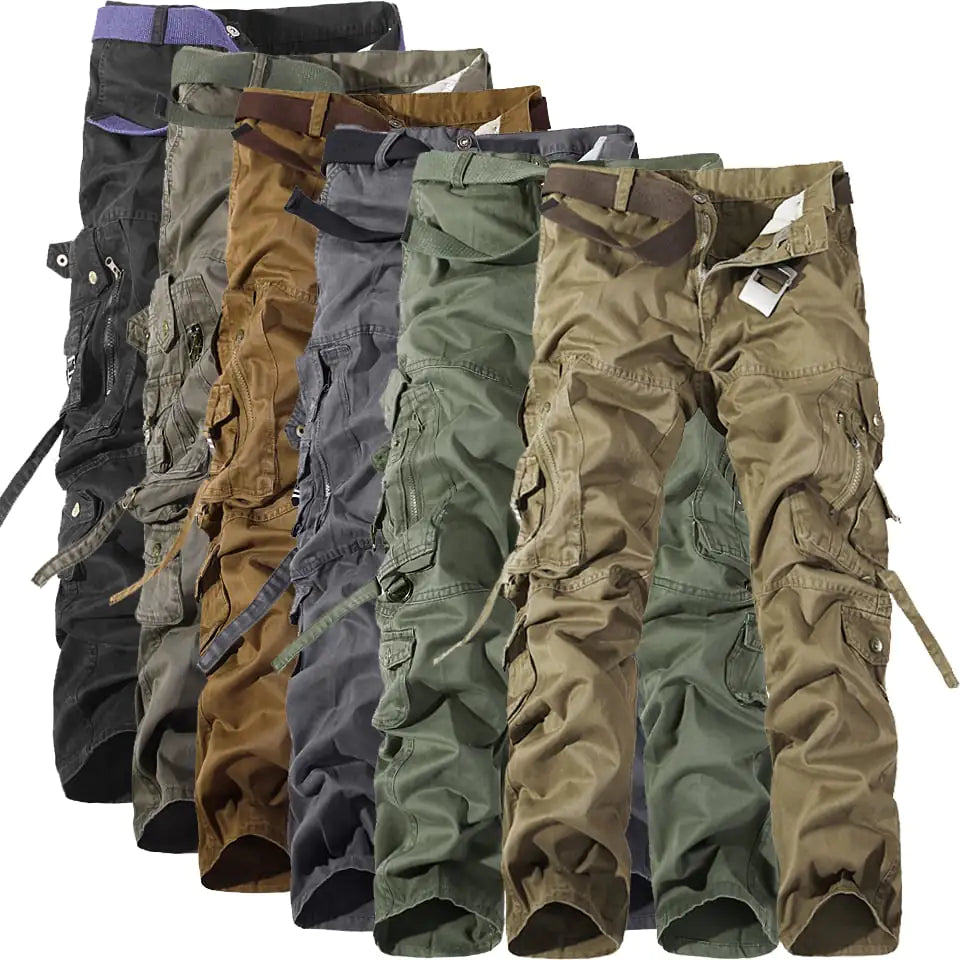 Men's Stylish Multi-Pocket Cargo Trousers.