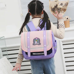 British Style Children's Backpack for School Students