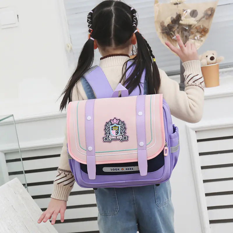 British Style Children's Backpack for School Students
