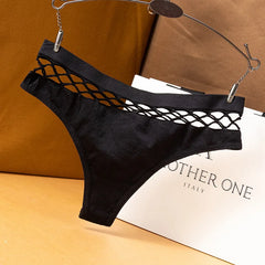 Mesh Hollowed Out Cotton Thong Women Panties Sexy Breathable Underwear Ladies Briefs Lingere Panty Underware Womens Lingerie