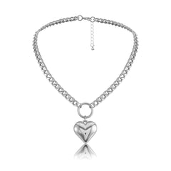 Trendy Minimalist Heart Pendant Necklace for Women