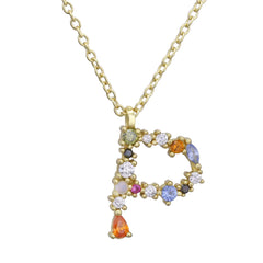 S925 Sterling Silver DIY Letter Pendant Necklace