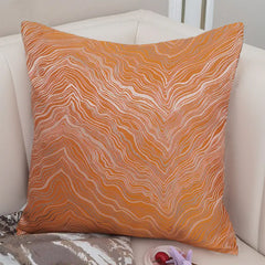 Nordic Velvet Blue Decorative Cushion Cover 45x45