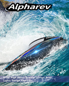 2 Packs RC Boat with Case, 20+ MPH Remote Control Boat for Pool Lake, RC Toys for Adults Kids