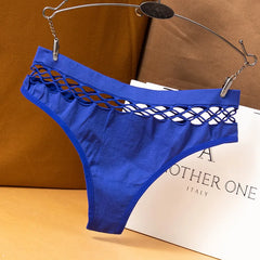 Mesh Hollowed Out Cotton Thong Women Panties Sexy Breathable Underwear Ladies Briefs Lingere Panty Underware Womens Lingerie