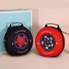 Children's Small School Backpack with Tire Design