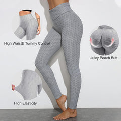 Booty Scrunch Leggings TIK Tok Leggings for Women Workout Yoga Pants High Waisted Tummy Control Butt Lift Tights 2 Pack
