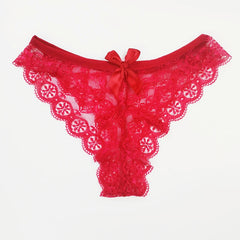 Sexy Lace Thong Women Butterfly Low Waist Panties Transparent Underwear Ladies Briefs Lingere Panty Underware Womens Lingerie
