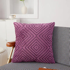 Nordic Knit Velvet Cushion Cover for Sofa and Office