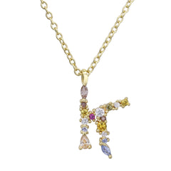 S925 Sterling Silver DIY Letter Pendant Necklace