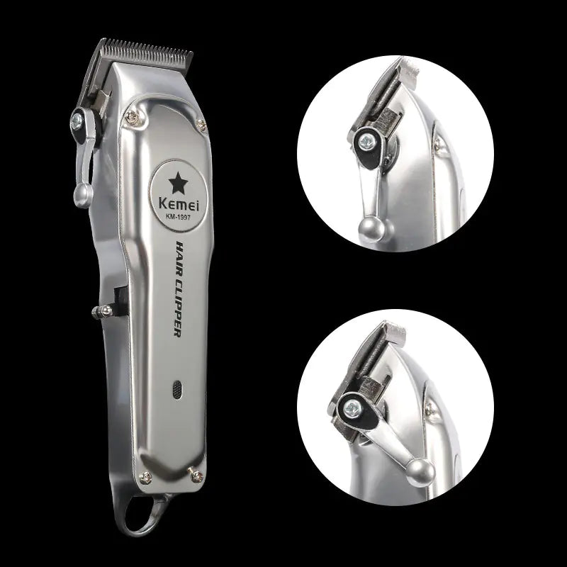 Kemei Rechargeable Electric Hair Clipper for Men.