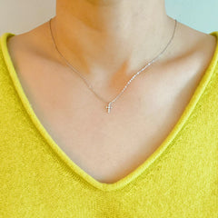 Dainty Cross Sterling Silver Necklace