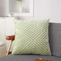 Nordic Knit Velvet Cushion Cover for Sofa and Office