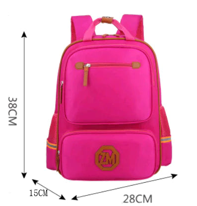 British Style Kids Backpack for Students, Durable Design.