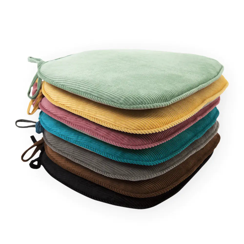 Thick Corduroy Chair Cushion for Office and Classroom