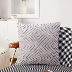 Nordic Knit Velvet Cushion Cover for Sofa and Office
