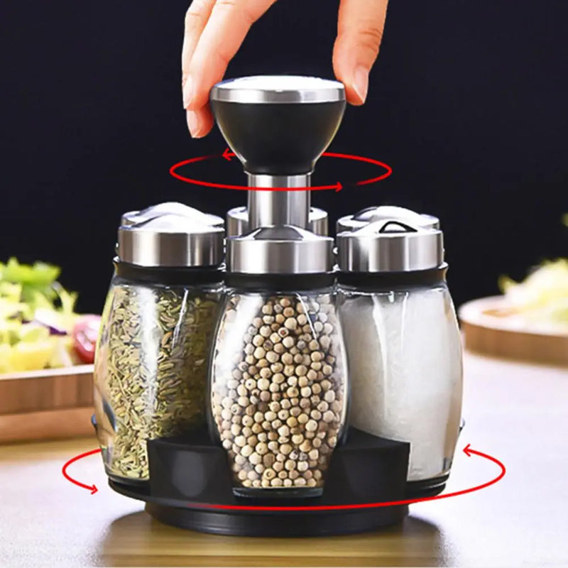 Swivel Spice Rack Organizer / Rotated Spice Shelf Rack