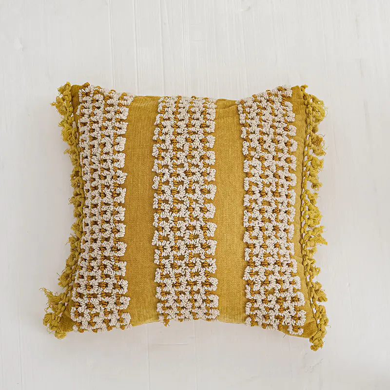 Bohemian Velvet Handmade Embroidery Cushion Cover