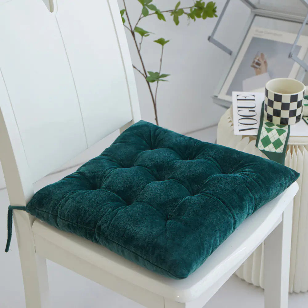 Thick Crystal Velvet Cushion for Office Chair or Sofa