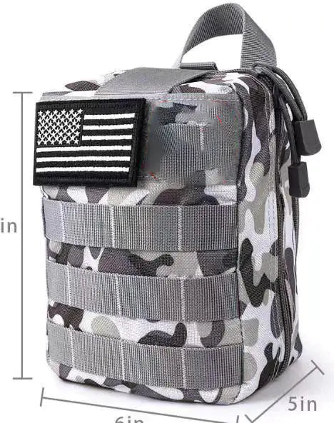 Survival Kit and First Aid Set for Outdoor Adventures.