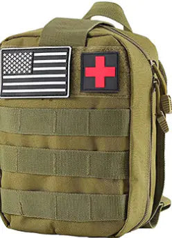 Survival Kit and First Aid Set for Outdoor Adventures.