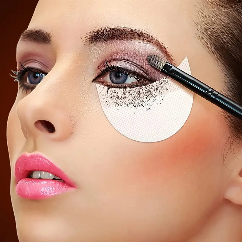 Half-Moon Shape Eyeshadow Patches for Makeup Residue