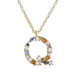 S925 Sterling Silver DIY Letter Pendant Necklace