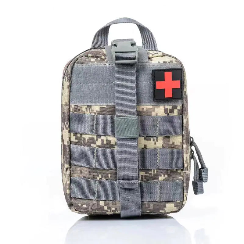 Survival Kit and First Aid Set for Outdoor Adventures.
