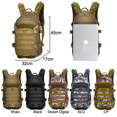 Tactical Vest Backpack, Large Waterproof Hiking Bag