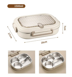 304 Stainless Steel Microwaveable Bento Box