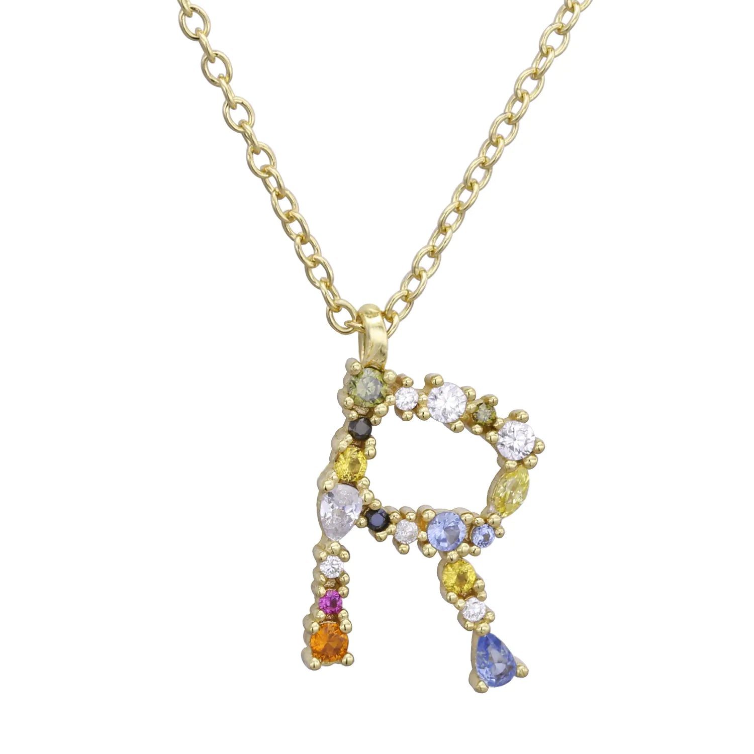 S925 Sterling Silver DIY Letter Pendant Necklace