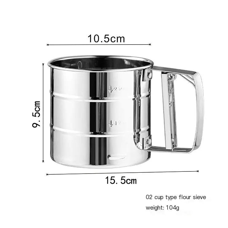 EasyPress Stainless Steel Flour Sifter